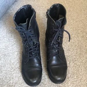 Black Combat boots